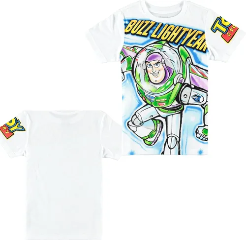 Vista 3 de Disney Toy Story Boys Buzz Lightyear Camiseta - Aire cepillado diseño Toy Story Boys camiseta