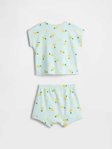 Vista 2 de GAP Conjunto Henley acanalado de 2 piezas para bebé