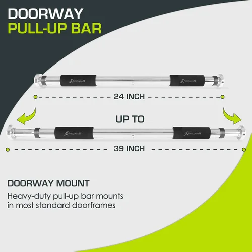 Vista 3 de [Usado] ProsourceFit Pull Up Bar for Multi Use Fitness & Home Gym Exercise