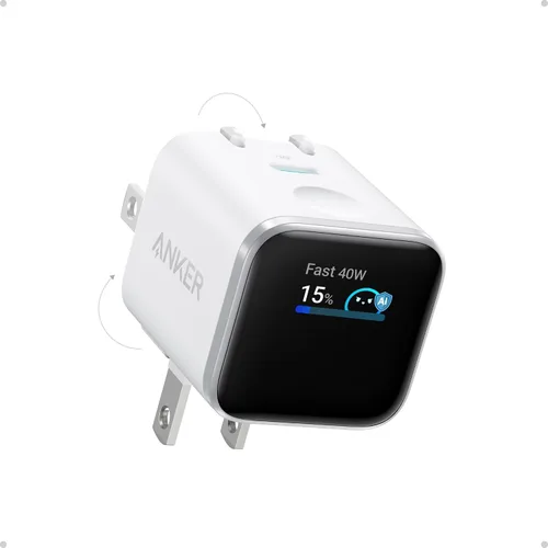 Vista 13 de Anker Cargador de pantalla inteligente nano, cargador rápido USB C máximo Negro