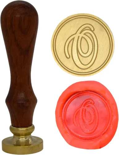 Vista 9 de Wax Seal Stamp Letter A-Z, Alphabet Initial Sealing Stamp for Christmas & Thanksgiving Cards, Wedding Invitation W-S-2 (Letter A)