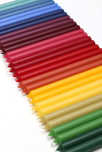 Vista 8 de Entertaining with Caspari velas, sin goteo, sin humo, sin perfume, 10 pulgadas, 2 unidades., Rojo