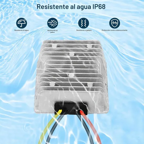 Vista 4 de Carrito de golf 10A 120W 18V 20V 24V 36V 48V reductor de voltaje convertidor reductor de potencia Buck Transformador impermeable