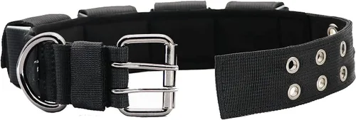 Vista 4 de Collar táctico con peso para perro, collar de entrenamiento ajustable con pesas libres, collar de nailon acolchado suave con hebilla de metal