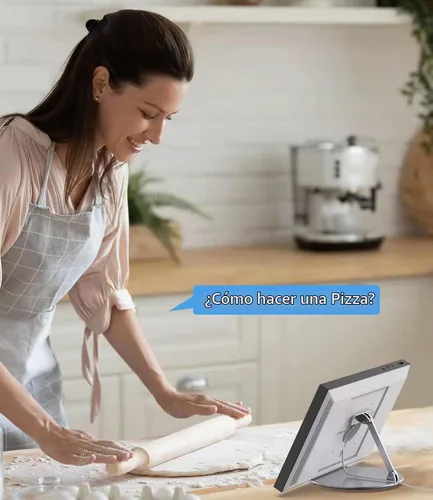 Vista 4 de Almoz Echo Show - Soporte giratorio e inclinable de 15, de aluminio Echo 15 con base giratoria de 360 grados, ángulo de visión ajustable, soporte
