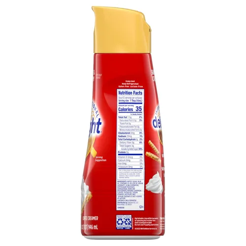 Vista 10 de International Delight Crema de café, dulce y cremosa, crema con sabor refrigerado, botella de 32 onzas líquidas