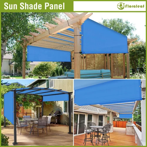 Vista 5 de Cubierta de Sombra para Pérgola de 3'×4' Toldo de Repuesto Universal para Patio Exterior Porche Patio Trasero Cenador con Ojales Varillas