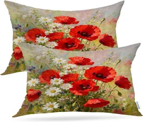 Vista 49 de Batmerry Fundas de almohada decorativas con estampado digital de hojas verdes y gatos negros con estampado digital para sofá, cama, cremallera
