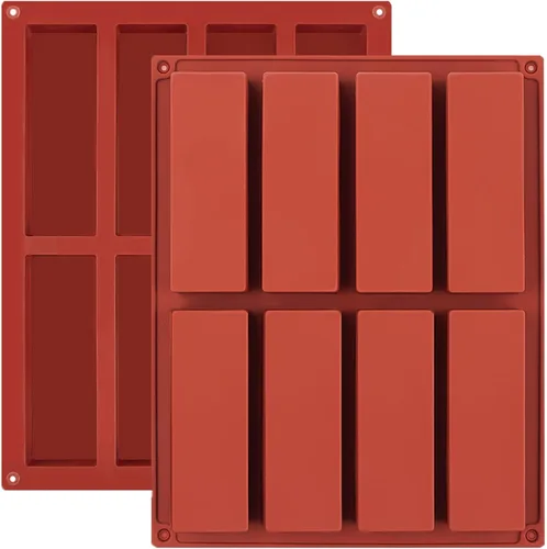Vista 8 de JOERSH Molde de barra de granola, molde rectangular de silicona para barra de caramelo profundo para hornear barras energéticas de chocolate
