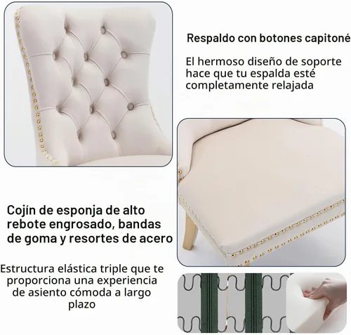 Vista 8 de Juego de mesa de comedor moderna de mármol sintético de oro blanco de 68 pulgadas para 6, juego de mesa rectangular de 7 piezas con patas de acero