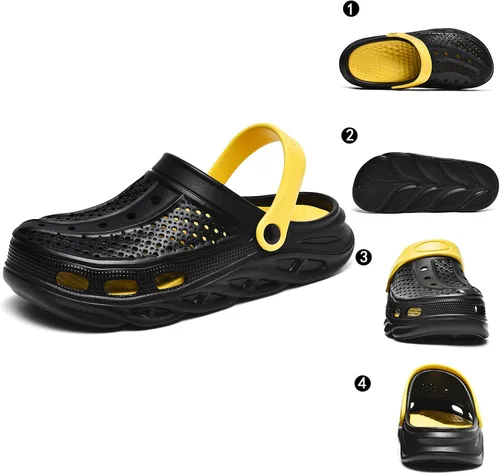 Vista 6 de clootess Zuecos de jardín con soporte de arco, zapatos ortopédicos para mujeres y hombres, sandalias de recuperación de almohada, plantillas