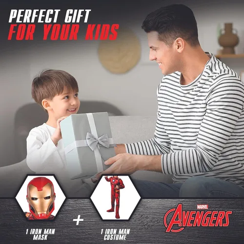 Vista 6 de Jazwares Disfraz de Iron Man Deluxe para niño
