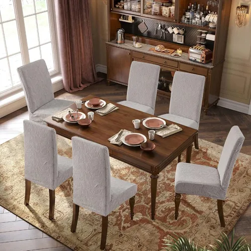 Vista 72 de Fundas impermeables para sillas de comedor, fundas elásticas para sillas Parsons, para comedor, cocina, funda protectora para silla de comedor