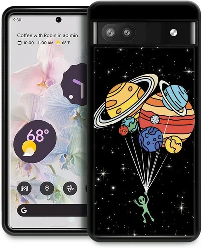Vista 30 de Funda compatible con Google Pixel 4A 5G, sistema solar de globo alienígena, diseño de patrón increíble, a prueba de golpes, antiarañazos, carcasa