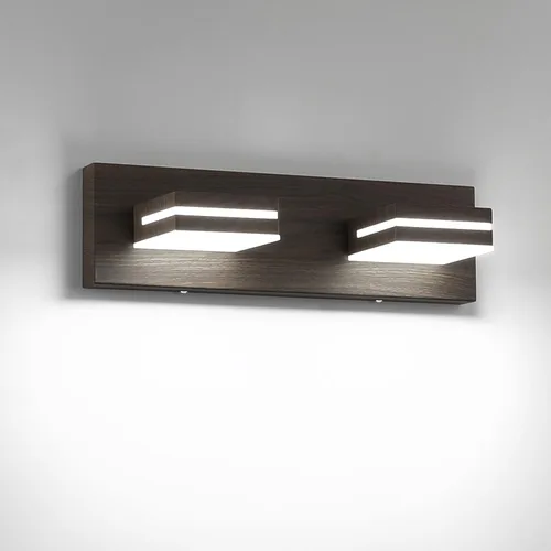 Vista 79 de SineRise - Moderna lámpara LED para tocador de baño (2 luces, 39.4 cm, regulable), iluminación de pared de baño moderna de acrílico cepillado sobre
