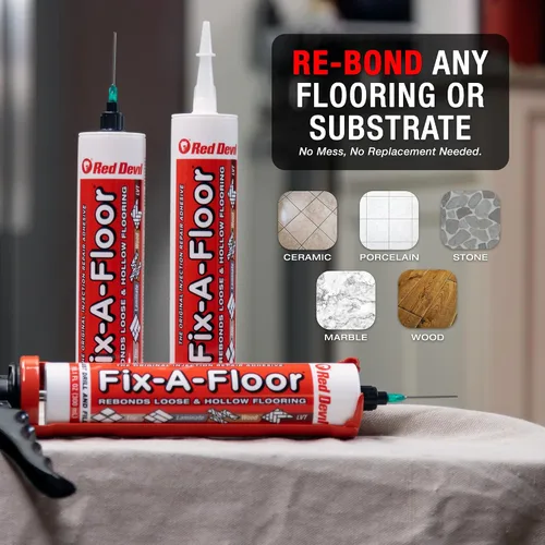 Vista 7 de Adhesivo para reparación de azulejos Fix-A-Floor – Adhesivo de fuerza extra para azulejos, mármol, piedra, madera – Fácil reparación DIY
