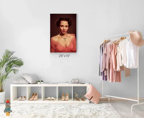 Vista 3 de Iconic Canvas Wall Art V32 - Lienzo decorativo para sala de estar o dormitorio