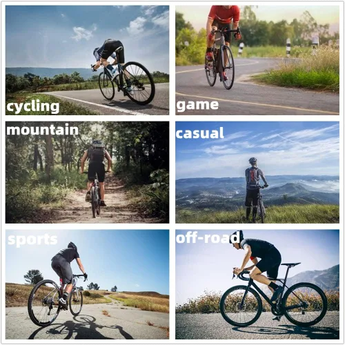 Vista 6 de Camisetas de ciclismo de verano para hombre, de manga corta, de secado rápido, para ciclismo de montaña, para carreras, traje de ciclismo