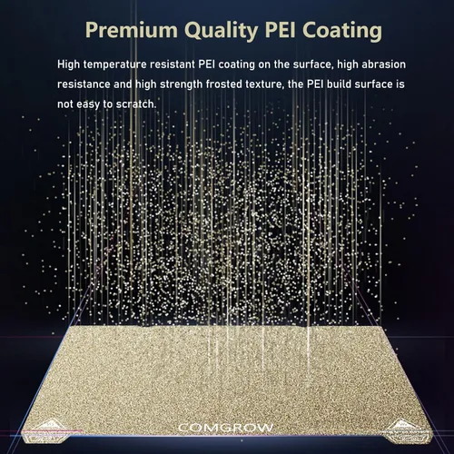 Vista 4 de Comgrow Ender 3 V3 SE PEI Spring Steel 9.252x9.252 in y 6pcs Ender 3 V3 SE Boquilla Kit con 2pcs Ender 3 V3 SE Bloque Calentador Bloque Cubierta