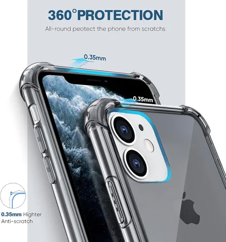 Vista 4 de ORIbox - Funda compatible con iPhone 11, con 4 esquinas y protección a prueba de golpes