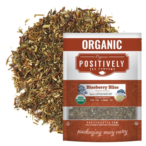 Vista 21 de Bolsas de hojas sueltas para té. Orgánicas por USDA. Positively Tea LLC.