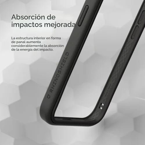 Vista 3 de RhinoShield CrashGuard NX - Funda protectora de diseño delgado absorbente de golpes compatible con iPhone 14 Pro, protección contra caídas de 11