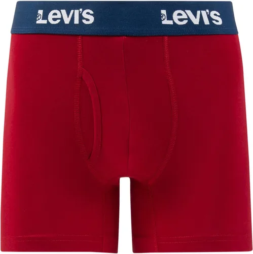 Vista 3 de Levi's Calzoncillos tipo bóxer para hombre, algodón elástico transpirable para hombre, paquete de 3