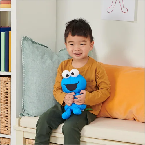 Vista 3 de GUND Sesame Street - Peluche oficial de Cookie Monster Muppet, juguete de peluche de nailon prémium para edades de 1 año en adelante, azul, 7