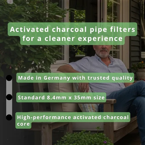 Vista 6 de actiTube Filtros de tubo de carbón activado – 0.331 in x 1.378 in – Se adapta a vástagos de tubo de 0.354 in – 100 unidades – Puntas de filtro