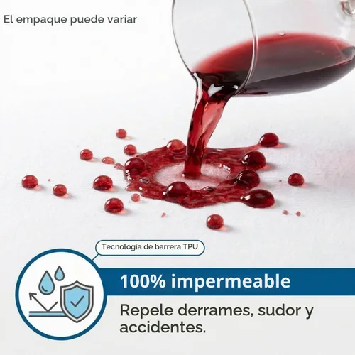 Vista 2 de Protector de colchón Guardmax con cremallera funda contra insectos para cama 100% impermeable suave, hipoalergénico y transpirable