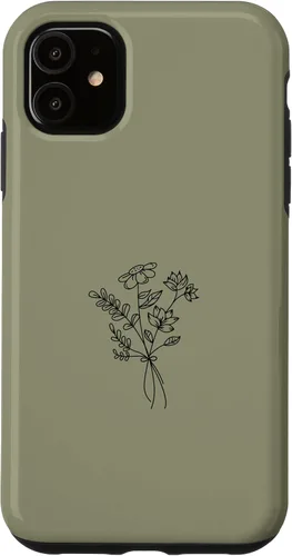Vista 8 de Funda para iPhone 16 Wildlfower Floral Flower Khaki