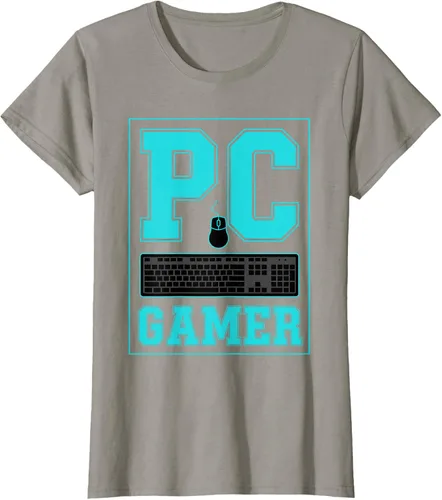 Vista 54 de PC Gamer Gaming Teclado Ratón Esports Computer Fan Camiseta