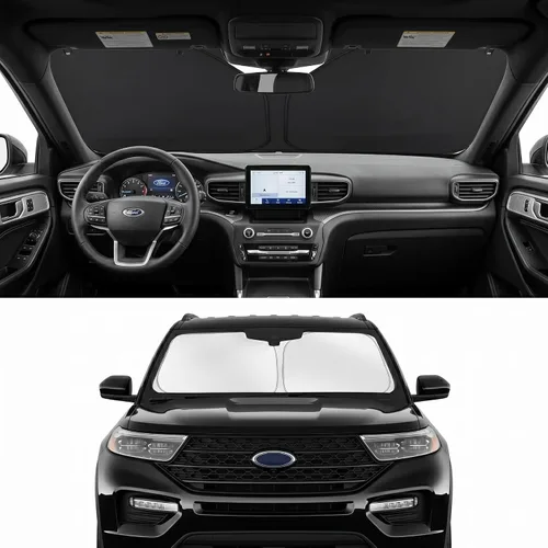Vista 108 de Parasol para parabrisas para BMW X1 E84 2016-2024 2025, accesorios – Cubierta de parasol para parabrisas de ventana delantera, ajuste personalizado