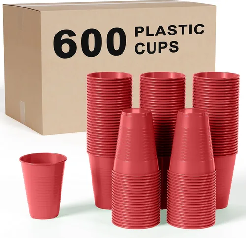 Vista 28 de Party Solids Vasos de plástico negros - 12 onzas, paquete de 100