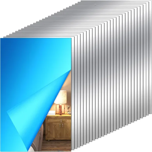 Vista 8 de Tuanse - 80 láminas de espejo de plástico flexible para decoración