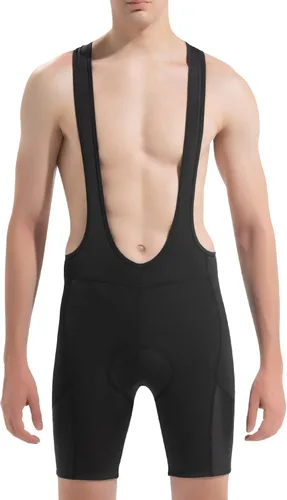 Vista 2 de Santic Pantalones cortos de ciclismo para hombre, acolchado 4D, transpirable, para ciclismo de carretera, ciclismo, ciclismo, ciclismo, gel de viaje
