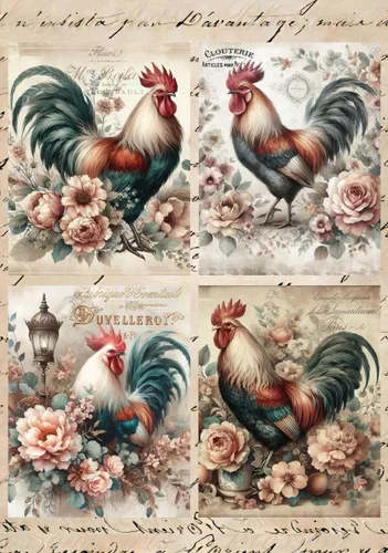 Vista 31 de Papel de arroz para decoupage A4, papel vintage para decoupage, papel vintage (Highland de Navidad - 2 hojas)