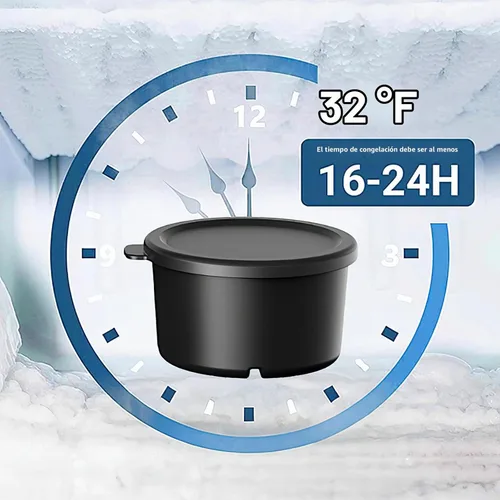 Vista 3 de Accesorio de molde de hielo para afeitado KitchenAid, moldes de hielo de plástico reutilizables con tapas para accesorio de afeitadora de hielo