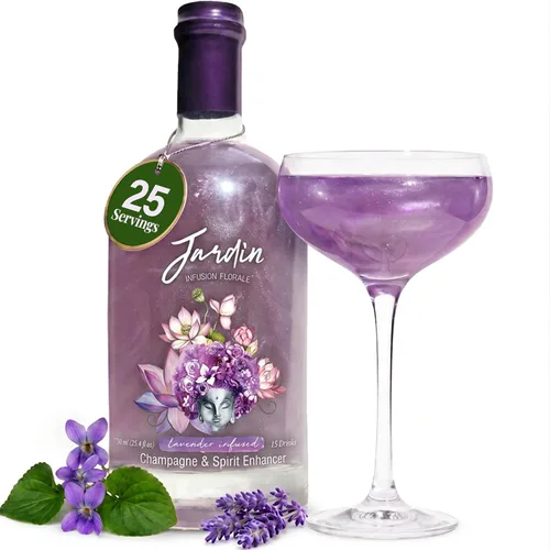 Vista 18 de Jardin - Set de regalo - Mezcladores de cóctel de alta calidad - Jarabes sin azúcar - Potenciador de espíritu brillante para cócteles y cócteles