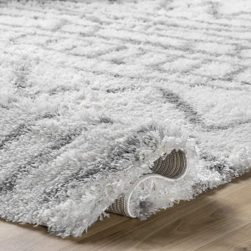 Vista 6 de nuLOOM Renata - Alfombra marroquí de pelo, 3 x 5, color gris