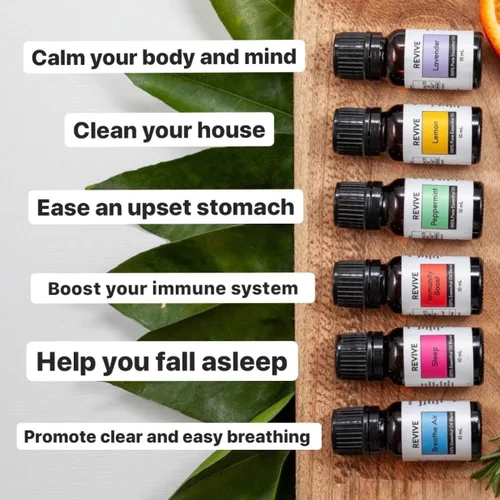 Vista 3 de Kits de aromaterapia de Revive Essential Oils – 100% puro grado terapéutico, difusor, masaje, aromaterapia (kit básico)