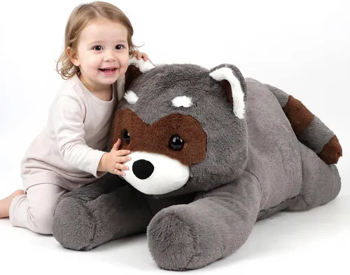 Vista 13 de Perro de montaña bernés grande de 32 pulgadas, juguete gigante de felpa suave y esponjoso, regalos de fiesta de cumpleaños para niños y niñas