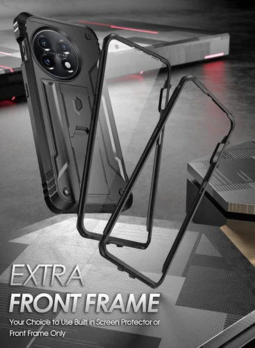 Vista 4 de Poetic Revolution - Funda compatible con OnePlus 11 5G de 6.7 pulgadas (versión 2023), cuerpo completo, resistente, a prueba de golpes, con soporte