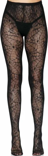 Vista 4 de Leg Avenue - Medias de tela araña de encaje para mujer