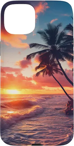 Vista 9 de Palm Tree Sunset Tropical Boho Beach Aesthetic Vacation Case for iPhone 17