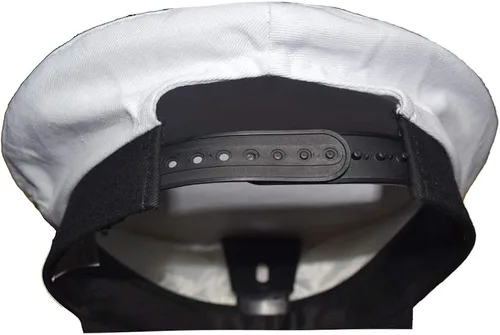 Vista 4 de Admiral Captain Yacht Hat Snapback Gold Bordado Anchor Skippers Cap para fiesta