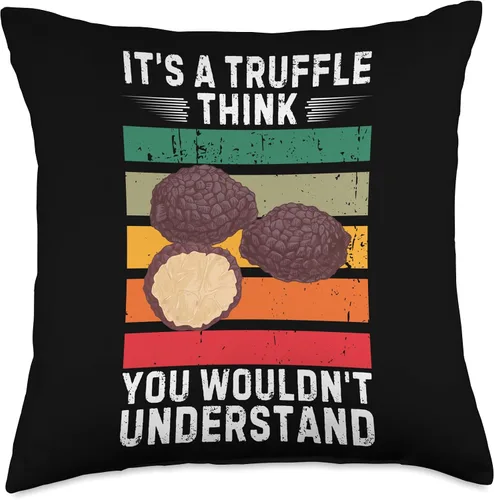 Vista 4 de Vintage It's A Truffle Think You Wouldn't Understand Throw Pillow
