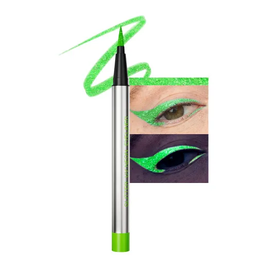 Vista 8 de evpct Delineador de ojos líquido cromático dúo, con purpurina de bronceador rosa, destello metálico brillante, sombra de ojos en lápiz, cambio