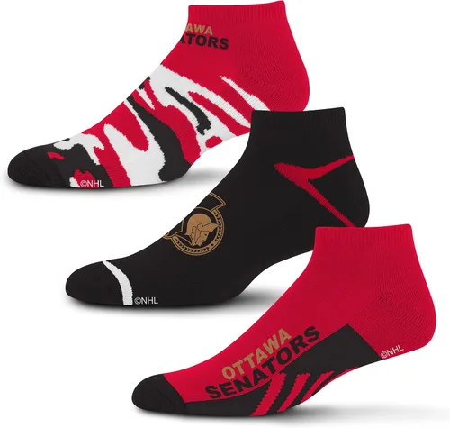 Vista 8 de For Bare Feet NHL calcetines tobilleros Camo Boom para hombre, paquete de 3