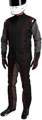 Vista 18 de K1 Race Gear CIK/FIA traje de competición de go kart, nivel 2, aprobado, M, Rojo